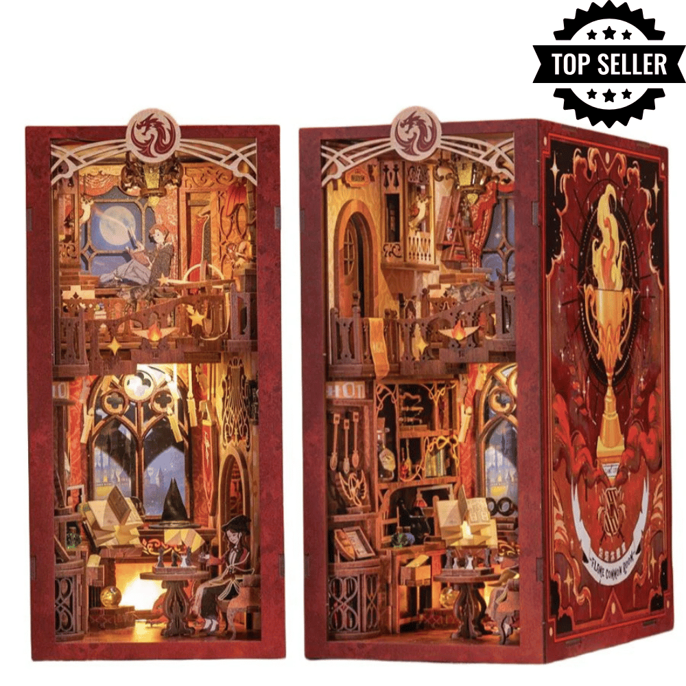 Flame Common Room DIY Wizard Book Nook Kit