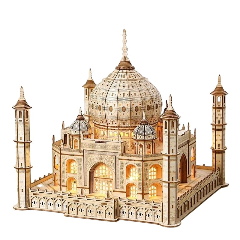 Castle DIY Miniature Crafts - 3D Wooden Mechanical Puzzle - Architecture Model Building Kit