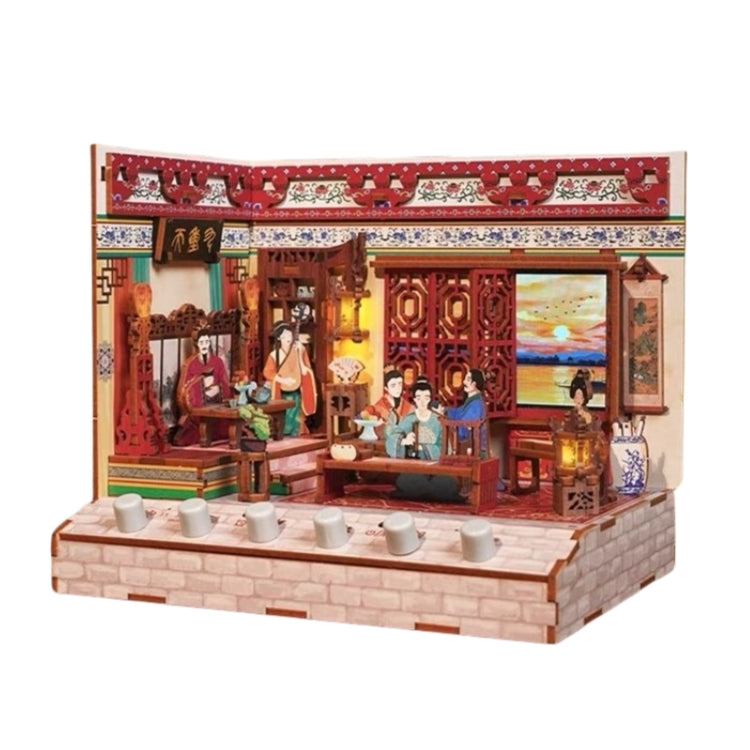 Pavilion of Prince Teng DIY Miniature House Kit 3D Wooden Puzzles Dollhouse Crafts