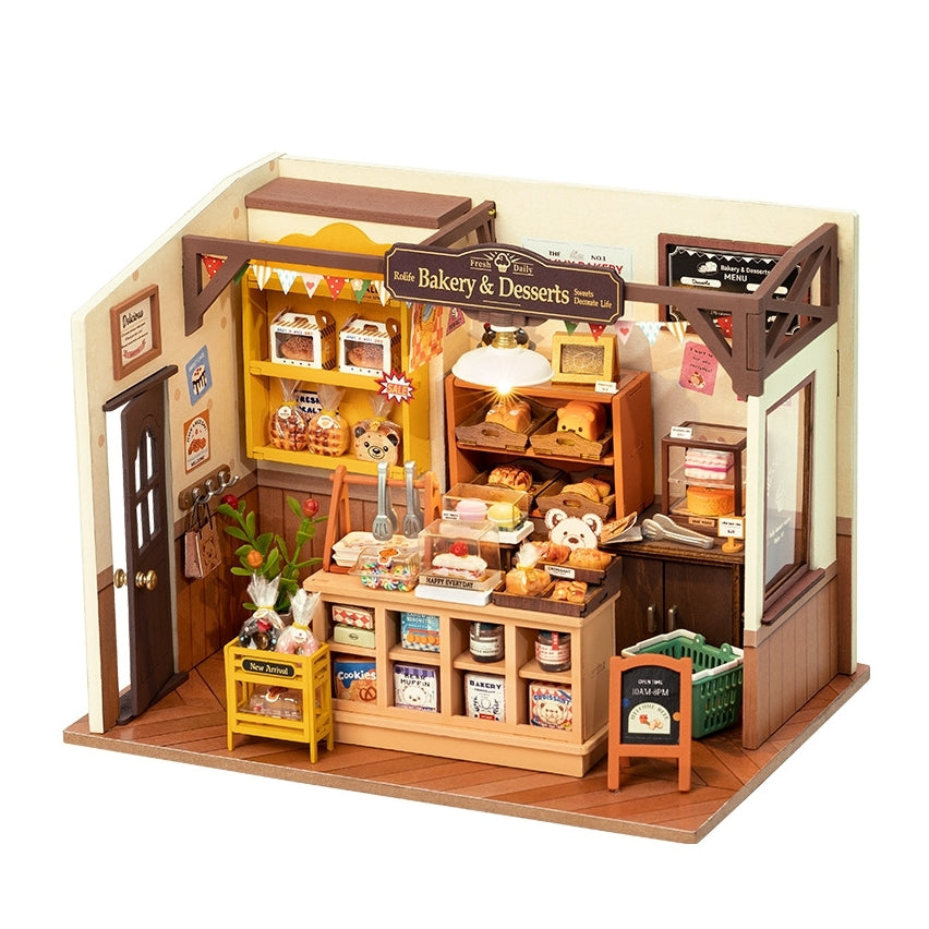 Becka's Baking House bakery themed diy miniature house - miniature crafts