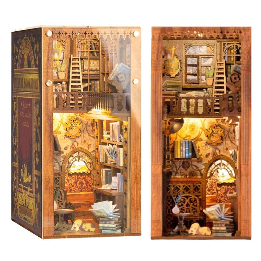 Eternal Bookstore DIY book nook kit - bookshelf insert diorama - miniature crafts