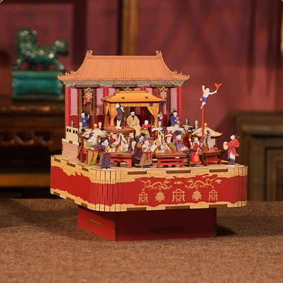 Festivity in Ming Dynasty | 3D Wooden Puzzles | DIY Music Box | Miniature Crafts | Diorama