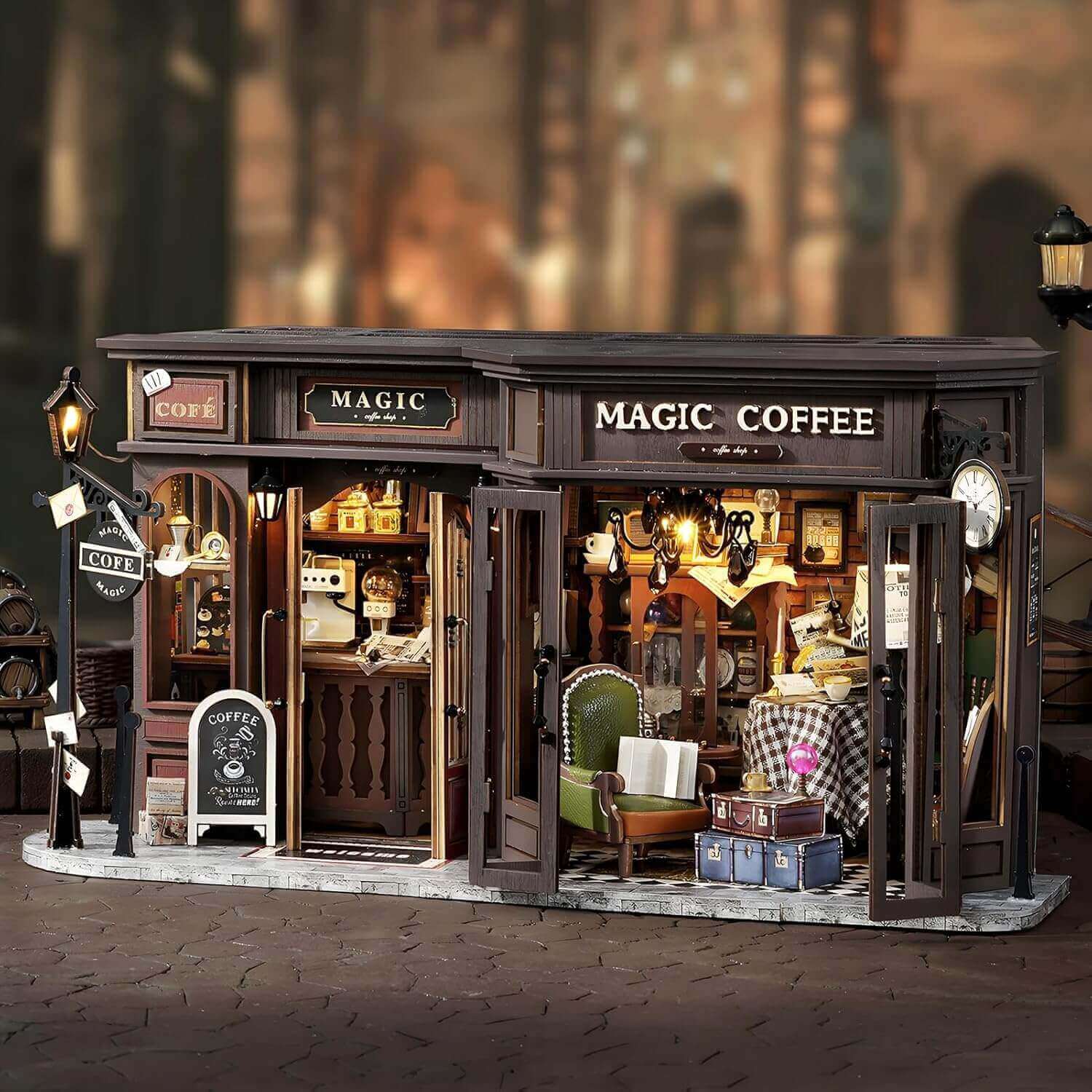 Magic Coffee Shop DIY Miniature House Kit