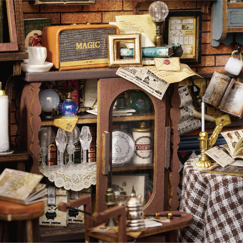 Magic Coffee Shop DIY Miniature House Kit