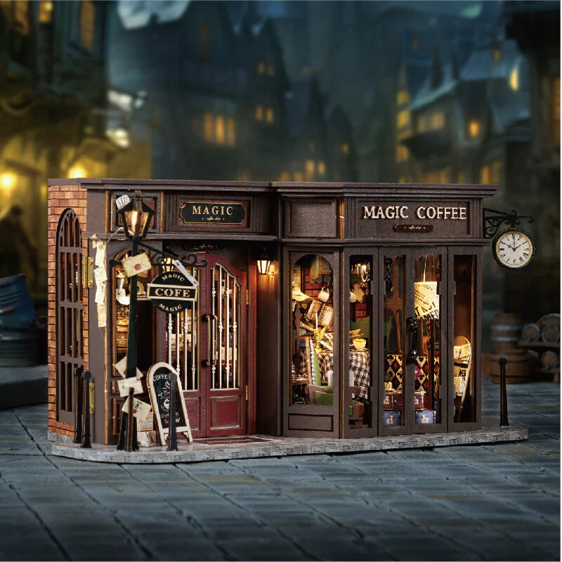 Magic Coffee Shop DIY Miniature House Kit