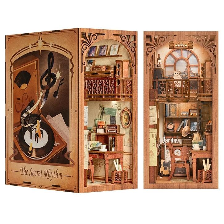 Secret Rhythm Music Themed Diy Book Nook Kit - Shelf Inert Diorama - Miniature Crafts